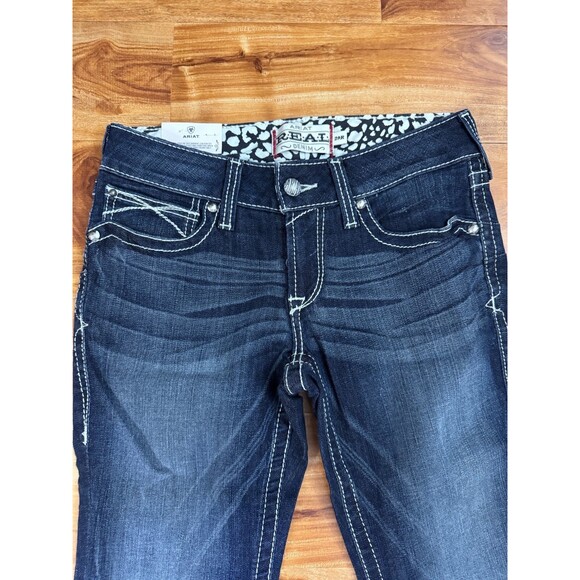 Ariat R.E.A.L. Denim Low Rise Boot Cut Stretch Fit Women's Jeans Size 29R NWT - Picture 2 of 16